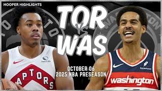 Toronto Raptors vs Washington Wizards Full Game Highlights | Oct 6 | 2024-25 NBA Preseason