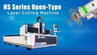 HARSLE Open Type CNC Fiber Laser Cutting Machine 1KW 1.5KW 2KW 3KW 4KW 6KW