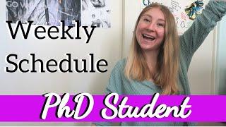 PhD Student Weekly Schedule! // Mass Communications Penn State