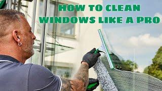 Learn How To Wash Windows With The "S" Technique Like a Pro! Window Cleaning Technique of the Pros!