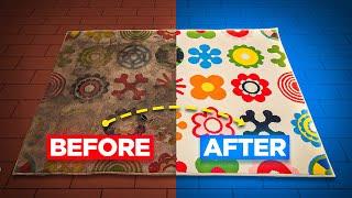 This Discarded IKEA Rug Gets A New Lease Of Life! Satisfying ASMR Timelapse.