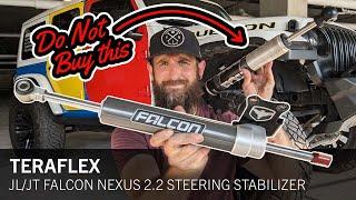 Why I Switched: From Fox 2.0 TS to Teraflex Falcon Nexus 2.2 Steering Stabilizer for Jeep JL/JT