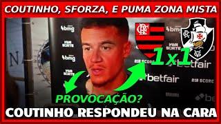 COUTINHO RESPONDE NA CARA DE JORNALISTA - FLAMENGO 1 X 1 VASCO  ZONA MISTA - NOTÍCIAS VASCO HOJE