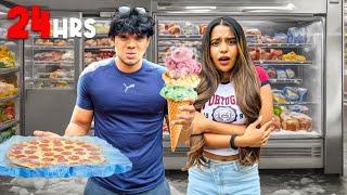 ONLY Eating FROZEN FOOD FOR 24 Hours  සිංහල vlog | Yash and Hass