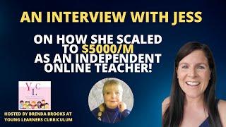 Independent Online Teacher Earns $5000/m! Join her for a 4-Week Challenge to Learn How!