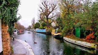 Rainy Canal Walk  - London's Little Venice from Paddington Basin