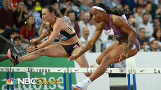 Jasmine Camacho-Quinn POWERS to 100m hurdles win at Lausanne Diamond League | NBC Sports