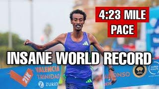 INSANE Half Marathon World Record | 4:23 Mile Pace