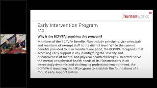 BCPVPA Early Intervention Program