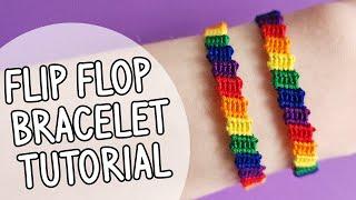 How to Make Flip Flop Friendship Bracelet Tutorial Without Flipping | Macrame Tutorial