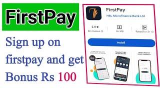 First pay  sign up bonus/ First pay invite money