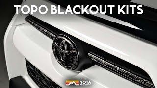 Topographic Black Out Emblems | 4Runner & Tacoma | Yota X