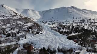 Avalanche in Eagle River, Alaska