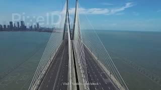 Bandra Worli Sea Link Stock Video