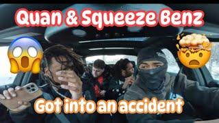 Quan & Squeeze Benz cutting in New York Traffic #fyp #pappiq #viralvideo