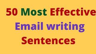 #50 Email Writing Sentences | Spoken English | Writing Skills | Learn English by Ramachandran K