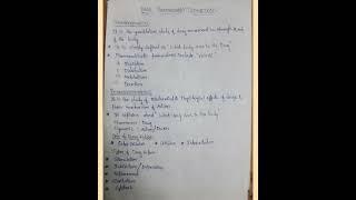 Basic Pharmacology Definitions
