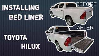 HOW TO INSTALL BEDLINER |TOYOTA HILUX | Original Parts&Accesories