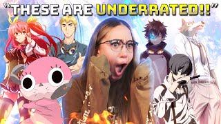 REACTING To The MOST UNDERRATED ANIME OPENINGS & ENDINGS For The FIRST TIME!!