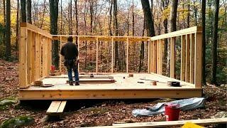 Man Builds 2-Story Lodge in the Forest | Start to Finish by @TheOffGridExperience