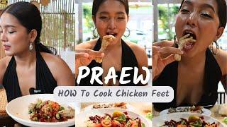 How to Cook & Eat Chicken Feet: By beautiful Chef Praew