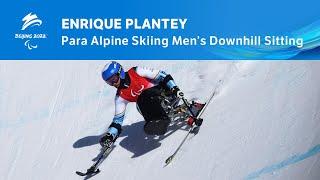   Oh no! Argentina's Enrique Plantey Crashes on Day 1 | Beijing 2022 Paralympic Winter Games