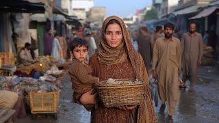 Daily Life in a Pakistani Market | Lahore Street Walk 