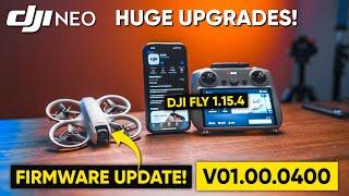 DJI FLY 1.15.4 HUGE UPGRADE / New DJI Neo FIRMWARE v01.00.0400