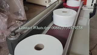 Automatic JRT roll package Film shrink machine tissue rewinding production