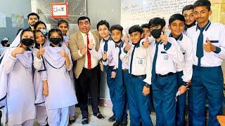 Mr Bean Pakistani visit Class Vii in The Memon Educators School Near Gulzar-e-Hijri