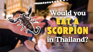 Eating A SCORPION in Thailand for the FIRST TIME! 