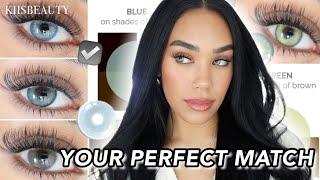 FIND YOUR PERFECT COLOR! Contact Lens Guide For Every Eye Shade & KIISBEAUTY HAUL