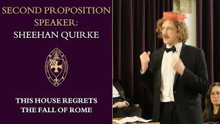 Cultural Tutor (Sheehan Quirke) | This House Regrets the Fall of Rome