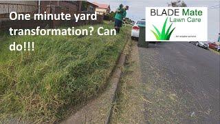 The fastest yard transformation on YouTube! Satisfying time lapse!