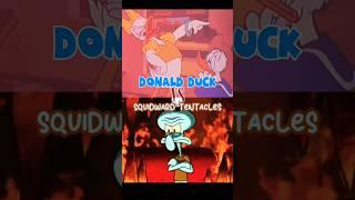 Donald Duck vs Squidward Tentacles #vs #writing #edit #anime #spongebob #donaldduck  #edits #disney