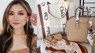 5 SPRING ACCESSORIES *that will never go out of style* | spring handbags haul | Miss Louie