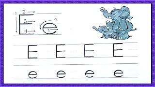 Tracing | Tracing Letter E | Practice Writing Letter E | Tracing Letters For Kids