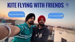 Kite🪁flying with friends || Funny Vlog