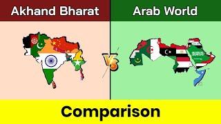 Akhand Bharat vs Arab world | Arab world vs Akhand Bharat | Akhand bharat | Comparison | Data Duck