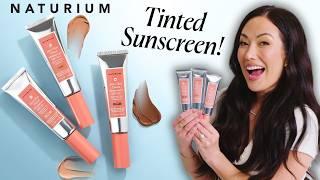 New TINTED Sunscreen from NATURIUM! All About Dew Glow Tinted Moisturizer SPF 50+