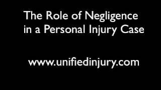 The Role of Negligence in a Personal Injury Case