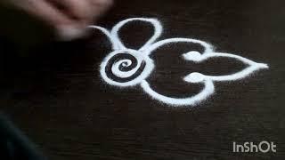 दैनिक उपयोग रंगोली और आसान रंगोली | freehand rangolis | designs | muggulu | small rangoli | easy🪷