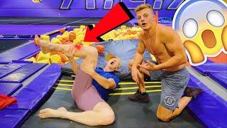 TEACHING JORDAN MATTER A BACKFLIP! *FAIL*