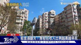 房租佔收入比例越高越早死! 專家:建議不超過「這數字 」｜十點不一樣20240117@TVBSNEWS01