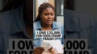 Woman says she owes over $35,000 to the welfare office after lying and committing food stamp fraud