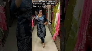 #ytshorts #youtubeshorts #cottondresses #onlineshopping #trending saanvi creations by khushboo.