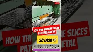 Heavy Duty Checkered Plate Shearing Machine – Fast and Precise Aluminum Cutting Technology