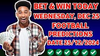 FOOTBALL PREDICTIONS TODAY 25/12/2024 SOCCER PREDICTIONS TODAY | BETTING TIPS, #footballpredictions