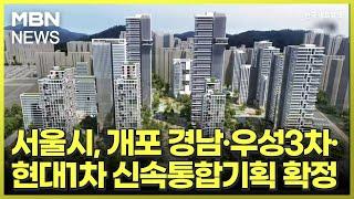 서울시, 개포 경남·우성3차·현대1차 신속통합기획 확정 [전국네트워크]