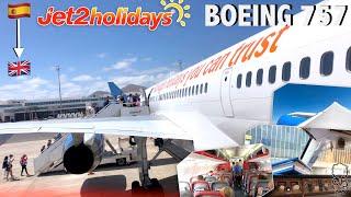 Jet2Holidays Boeing 757-200 Flight Lanzarote - Manchester Airport (Trip Report)